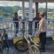 Patroli Bersepeda oleh Polsek Lembar di Pelabuhan ASDP Lembar