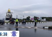 Satgas Kamseltibcarlantas Polres Lombok Barat Amankan Pemilu 2024 dengan Gatur dan Patroli