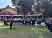 Pimpin Apel Persiapan OMB, Karendal OPS Polres Bima Ingatkan Personel Jaga Netralitas dan Jaga Kekompakan