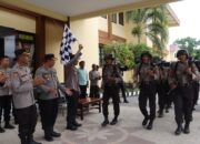 Tradisi Pembaretan Dilepas Kapolres Bima Kota, Bintara Baru Ikut Tradisi Pembaretan