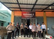 Personel Polres Bima Kota Sambang Gudang Logistik KPU Kota Bima Ciptakan Situasi Aman Menjelang Pemilu 2024