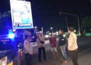 Edukasi Masyarakat Jaga Kamtibmas, Polsek Woha Laksanakan Patroli Dialogis OMB Malam Hari