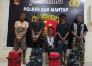 Tim Puma Polres Sumbawa Barat Berhasil Ungkap Kasus Tindak Pidana, 5 Terduga Diamankan di Pulau Lombok