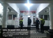 Satgas OMB Rinjani 2023-2024 Polres Loteng Pantau Obyek Vital Pemilu.