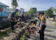 Sinergitas TNI-Pori Bersama Pemerintah Desa Dan Masyarakat Laksanakan Gotong Royong