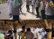 Warga Berikan Makanan Ke Pos Polisi Sebagai Ucapan Terimakasih Atas Penjagaan Di Pujut