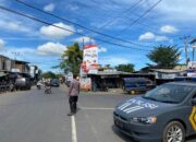 Hari Pasaran di Pasar Keruak, Personel Polsek Keruak Lakukan Pengamanan