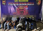 Lima Orang Diduga sebagai Penadah Sepeda Motor Ditangkap Tim Puma 1 Polres Bima Kota