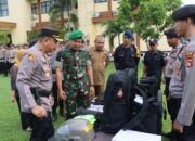 Kapolres BimaKota Pimpin Apel Kesiapan Pengamanan dan Pengecekan Logistik Tahap Pemungutan Suara Pemilu 2024