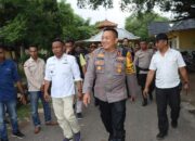 Kapolres Bima Kota Memimpin Patroli Pengamanan Hitung Suara di PPK Ambalawi, Kabupaten Bima
