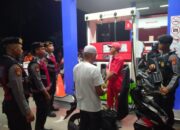 Berikan Rasa Aman dan Nyaman Jelang Mudik, Unit Patroli Samapta Polres Lotim Sambangi SPBU