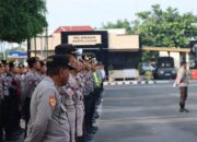 Simak Pesan Kapolres Lotim Saat Pimpin Apel Pagi