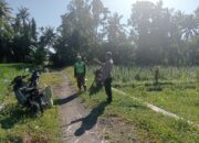 Aipda Zamroni Melaksanakan Patroli Dialogis di Persawahan Sinar Sari