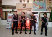 Pasca Rekapitulasi Perhitungan Suara Pemilu 2024, Sat Samapta Polres Bima Patroli Harkamtibmas di Kantor KPU