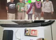Asyik Pesta Narkoba,Pria dan Wanita ini Diamankan Polsek Soromandi