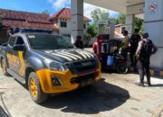 Polres Bima Kota Gencar Lakukan Patroli Dialogis di SPBU Jelang Mudik Lebaran