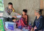 Bhabinkamtibmas Desa Bagik Papan Bantu Anak Yatim Piatu Pengidap Penyakit Pembengkakan pada Tubuh