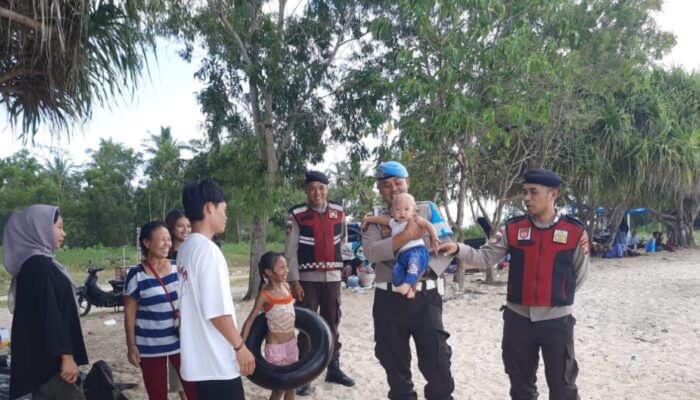 Polsek Sekotong Tingkatkan Kewaspadaan, Patroli Rutin Digelar di Obyek Wisata