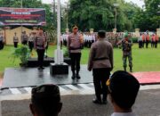 Kapolres Bima AKBP Eko Sutomo SIK., MIK., Pimpinan Upacara Gelar Pasukan Operasi Ketupat Rinjani 2024