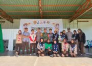 Beri Rasa Aman Bhabinkamtibmas Pasir Putih Lakukan Pengamanan Lomba Tangkas Pramuka