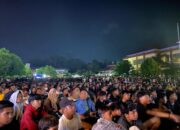 Nobar Bersama Ribuan Warga, Polres Bima Kota Dukung Tim Garuda Muda di Semifinal AFC U23
