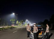 Blue Light di Tengah Malam: Strategi Polsek Kediri Tingkatkan Keamanan di Lombok Barat