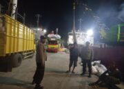 Personel Polsek Kawasan Pelabuhan Laut Bima Lakukan Patroli dan Berikan Himbauan di Areal Pelabuhan