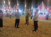 Jamin Rasa Aman, TNI-Polri Di Lopok Lakukan Patroli Ke Pasar Malam