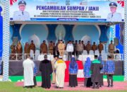 Pelantikan PPPK Lingkup Pemda Dompu Di Kawal Satuan Intelkam Polres Dompu