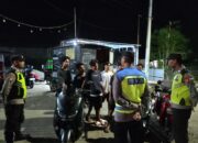 Antisipasi Kerawanan Malam Minggu, Anggota Polsek Seteluk Melaksanakan Patroli Himbau Pemuda untuk Tidak Balap Motor