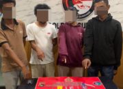 Lagi Pesta Sabu, 4 Orang Diamankan Sat Resnarkoba Polres Sumbawa