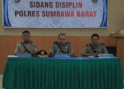 Polres Sumbawa Barat Menggelar Sidang Disiplin Bagi Personel yang Melanggar