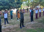 Senam Pagi Perkuat Sinergitas TNI-Polri dan Pemerintah Kecamatan Wawo