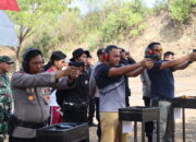 Polres Dompu Gelar Lomba Menembak Bersama TNI,Polri, FKPD dan Media Di Lapangan Tembak Mako Brimob