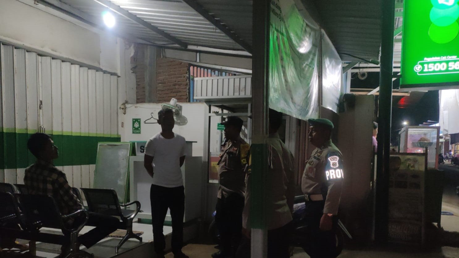 Patroli Blue Light Polsek Sekotong Jaga Keamanan Objek Vital