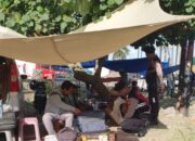 Polisi Lombok Barat Patroli Pasar, Kenalkan KEMOS: Layanan Darurat 110 Lebih Cepat