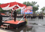 Polres Loteng Gelar Upacara Peringatan Hari Bhayangkara Ke-78.