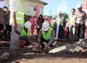 Kapolres Loteng Letakan Batu Pertama Pembangunan Barak Siaga “WICAKSANA LAGHAWA ”Polres Lombok Tengah
