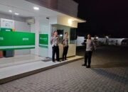 Patroli Rutin Polres Pantau Obyek Vital Pada Malam Hari Cegah Aksi Kriminalitas.