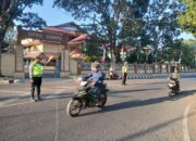 Satlantas Polres Dompu Polda NTB, Gelar Gatur Pagi di Wilayah Hukum Polres Dompu