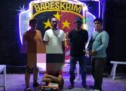 TIMSUS MACAN POLSEK DOMPU AMANKAN 1 DARI 2 TERDUGA CURAT MESIN DI TAMBAK DESA MBAWI