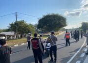 Satlantas Polres Lombok Barat Gencar Tertibkan Lalu Lintas di Monumen Tank