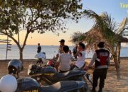 Patroli Polsek Sekotong di Pantai Kemos Cegah Kejahatan, Wisata Aman