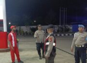 Patroli Malam Polsek Sekotong Sukses Amankan SPBU Sayong