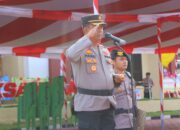 Kapolres Sumbawa Pimpin Upacara Korps Raport Kenaikan Pangkat Personel