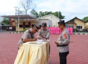 Kapolres Sumbawa Pimpin Upacara Sertijab PJU Dan Kapolsek