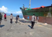 Patroli Rutin Polsek Kawasan Pelabuhan Laut Bima di Areal Dermaga Palabuhan Laut Bima