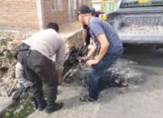Polsek Wera Amankan Sepeda Motor yang Dibakar Masyarakat Usai Kasus Pencurian Ternak