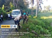 Personel Polsek Alas Gotong Royong Bersama Pemerintah Dan Masyarakat Di Juranalas