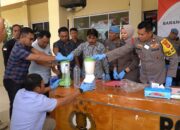 Polres Loteng Musnahkan Barang Bukti 813, 98 Gram Sabu.